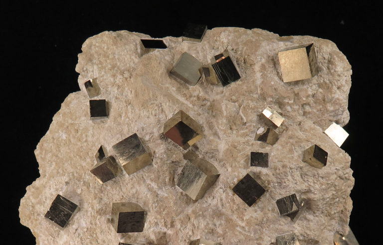 Wonderful pyrite cubes from Navajún, Spain Natural